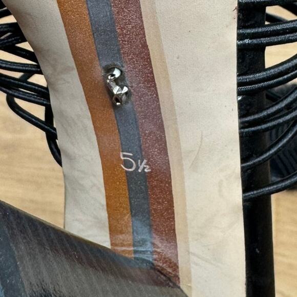 NEW Sam Edelman Laurette Block Heel Mule Sandal Strappy Black Size 5.5 - Picture 8 of 10